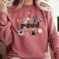Read Children's Books Teacher Comfort Colors Sweatshirt Crimson Read Children's Books Teacher Comfort Colors Sweatshirt Crimson
