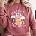 Take Me To Your Readers Alien Teacher Halloween Literacy Comfort Colors Sweatshirt Crimson Take Me To Your Readers Alien Teacher Halloween Literacy Comfort Colors Sweatshirt Crimson