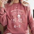 Reading 67 Meme English Teacher 67 Book Lover Humor Comfort Colors Sweatshirt Crimson