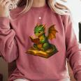 Reading Dragon Shirt For Bookish Teacher Librarian Bookworm Comfort Colors Sweatshirt Crimson Reading Dragon Shirt For Bookish Teacher Librarian Bookworm Comfort Colors Sweatshirt Crimson