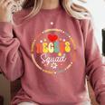 Recess Squad Crew Teachers Students Monitor Back To School Comfort Colors Sweatshirt Crimson