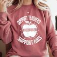 Red For Ed 2019 Support Teachers Support Kids Teacher Comfort Colors Sweatshirt Crimson