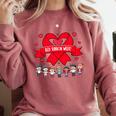 Red Ribbon Week Awareness For Students And Teachers Men Women Girls Kids Comfort Colors Sweatshirt Crimson