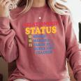 Relationship Status Single Married Hot Teacher Comfort Colors Sweatshirt Crimson