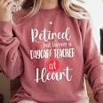 Retired Daycare Teacher Retirement For Daycare Teacher Comfort Colors Sweatshirt Crimson Retired Daycare Teacher Retirement For Daycare Teacher Comfort Colors Sweatshirt Crimson