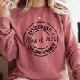 Retirement Class Of 2026 Count Down Progress Retired Teacher Comfort Colors Sweatshirt Crimson