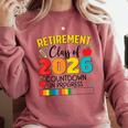 Retirement Class Of 2026 Countdown In Progress Teacher Comfort Colors Sweatshirt Crimson