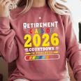 Retirement Primary Elementary Teacher 2026 Retiring Progress Comfort Colors Sweatshirt Crimson Retirement Primary Elementary Teacher 2026 Retiring Progress Comfort Colors Sweatshirt Crimson