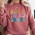 Retro Aloha Third Grade Teacher Summer Vacation Beach Hawaii Comfort Colors Sweatshirt Crimson Retro Aloha Third Grade Teacher Summer Vacation Beach Hawaii Comfort Colors Sweatshirt Crimson