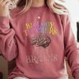 Retro BIOLOGY TEACHERS LOVE BRAINS This Is My Scary STEM Comfort Colors Sweatshirt Crimson Retro BIOLOGY TEACHERS LOVE BRAINS This Is My Scary STEM Comfort Colors Sweatshirt Crimson