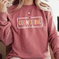 Retro Counseling Crew Counselor Teacher Appreciation Comfort Colors Sweatshirt Crimson Retro Counseling Crew Counselor Teacher Appreciation Comfort Colors Sweatshirt Crimson