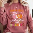 Retro Fall In Love With Learning Pumpkin Autumn Teacher Comfort Colors Sweatshirt Crimson Retro Fall In Love With Learning Pumpkin Autumn Teacher Comfort Colors Sweatshirt Crimson