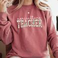 Retro Floral Agriculture Teacher Farmer AG Teacher Team Crew Comfort Colors Sweatshirt Crimson Retro Floral Agriculture Teacher Farmer AG Teacher Team Crew Comfort Colors Sweatshirt Crimson