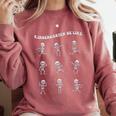 Retro Halloween Kindergarten Teacher Skeleton Trick Or Treat Men Women Kids Comfort Colors Sweatshirt Crimson Retro Halloween Kindergarten Teacher Skeleton Trick Or Treat Men Women Kids Comfort Colors Sweatshirt Crimson