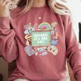 Retro Hooray It's Art Day Art Teacher Back To School Women Comfort Colors Sweatshirt Crimson