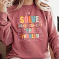 Retro Solve The Problem 67 Meme Joke Math Teacher Comfort Colors Sweatshirt Crimson Retro Solve The Problem 67 Meme Joke Math Teacher Comfort Colors Sweatshirt Crimson