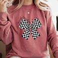 Retro Special Education Squad Coquette Bow SPED Teacher Comfort Colors Sweatshirt Crimson