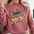 Retro Teaching Future Leaders Groovy Teacher Back To School Comfort Colors Sweatshirt Crimson Retro Teaching Future Leaders Groovy Teacher Back To School Comfort Colors Sweatshirt Crimson