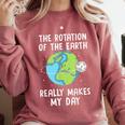 Rotation Of The Earth Makes My Day Science Teacher Earth Day Comfort Colors Sweatshirt Crimson Rotation Of The Earth Makes My Day Science Teacher Earth Day Comfort Colors Sweatshirt Crimson