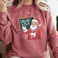 Santa Teacher 67 Math Christmas Xmas Holiday Number 67 Comfort Colors Sweatshirt Crimson Santa Teacher 67 Math Christmas Xmas Holiday Number 67 Comfort Colors Sweatshirt Crimson