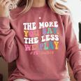 The More You Say The Less We Play PE Teacher Men Women Comfort Colors Sweatshirt Crimson