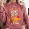 This Is My Scary 6th Grade ELA Costume Teacher Men Women Comfort Colors Sweatshirt Crimson This Is My Scary 6th Grade ELA Costume Teacher Men Women Comfort Colors Sweatshirt Crimson