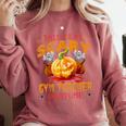 This Is My Scary Gym Teacher Costume Pumpkin Halloween Men Women Comfort Colors Sweatshirt Crimson This Is My Scary Gym Teacher Costume Pumpkin Halloween Men Women Comfort Colors Sweatshirt Crimson