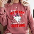 This Is My Scary Science Teacher Costume Ghost Halloween Comfort Colors Sweatshirt Crimson This Is My Scary Science Teacher Costume Ghost Halloween Comfort Colors Sweatshirt Crimson