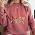 School Office Clerk Creepin' It Real HALLOWEEN Teacher Shirt Comfort Colors Sweatshirt Crimson