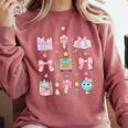 School Pencils And Bows Teacher Bow Coquette Pencil Girls Comfort Colors Sweatshirt Crimson School Pencils And Bows Teacher Bow Coquette Pencil Girls Comfort Colors Sweatshirt Crimson