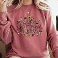 School Psychologist Psychology Teacher Appreciation Comfort Colors Sweatshirt Crimson