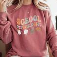 School Psychologist Teacher Psychology School Psychologist Comfort Colors Sweatshirt Crimson