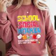 School Social Worker Teacher Caseworker Public Servant LSW Comfort Colors Sweatshirt Crimson School Social Worker Teacher Caseworker Public Servant LSW Comfort Colors Sweatshirt Crimson