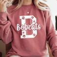 School Spirit Mascot Bobcats Back To School Teacher Student Comfort Colors Sweatshirt Crimson School Spirit Mascot Bobcats Back To School Teacher Student Comfort Colors Sweatshirt Crimson
