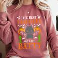 School Teacher A Bit Batty Teaching Bat Halloween Costume Comfort Colors Sweatshirt Crimson