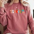 School Teacher Men And Women Back To School Teachers Comfort Colors Sweatshirt Crimson School Teacher Men And Women Back To School Teachers Comfort Colors Sweatshirt Crimson