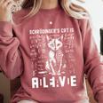 Schrodinger's Cat Dead And Alive Physics Teacher Comfort Colors Sweatshirt Crimson Schrodinger's Cat Dead And Alive Physics Teacher Comfort Colors Sweatshirt Crimson