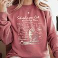SchröDinger's Cat Escape Plan Science Teacher For Men Women Kids Comfort Colors Sweatshirt Crimson SchröDinger's Cat Escape Plan Science Teacher For Men Women Kids Comfort Colors Sweatshirt Crimson