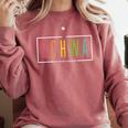 Schwa Teacher Reading Literacy For English Grammar Teachers Comfort Colors Sweatshirt Crimson