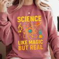 Science Like Magic But Real Nerdy Teacher Comfort Colors Sweatshirt Crimson Science Like Magic But Real Nerdy Teacher Comfort Colors Sweatshirt Crimson