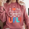 Science Of Reading I Love To Teach UFLI Teacher Literacy Comfort Colors Sweatshirt Crimson Science Of Reading I Love To Teach UFLI Teacher Literacy Comfort Colors Sweatshirt Crimson