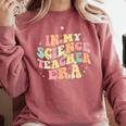 In My Science Teacher Era Retro Back To School STEM Teacher For Men Women Comfort Colors Sweatshirt Crimson In My Science Teacher Era Retro Back To School STEM Teacher For Men Women Comfort Colors Sweatshirt Crimson