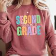 Second Grade Team Heart Teacher Student Back To School Girls Comfort Colors Sweatshirt Crimson Second Grade Team Heart Teacher Student Back To School Girls Comfort Colors Sweatshirt Crimson