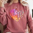 Sign Language Heart ASL For Deaf Teacher Comfort Colors Sweatshirt Crimson Sign Language Heart ASL For Deaf Teacher Comfort Colors Sweatshirt Crimson