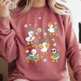 Silly Goose Behavior Analyst RBT ABA Therapy SPED Teacher Comfort Colors Sweatshirt Crimson