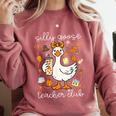 Silly Goose Teachers Club Cozy Fall Teacher Comfort Colors Sweatshirt Crimson Silly Goose Teachers Club Cozy Fall Teacher Comfort Colors Sweatshirt Crimson