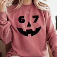 Six Seven Halloween Costume For Students Teachers 6 7 Comfort Colors Sweatshirt Crimson