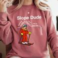 Slope Dude Algebra Geometry Middle School Math Teacher Comfort Colors Sweatshirt Crimson