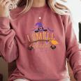 I Smell Children Wicked Cute Kindergarten Teacher Halloween Comfort Colors Sweatshirt Crimson