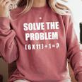 Solve The Problem Math Teacher Joke 67 Six Seven Meme Comfort Colors Sweatshirt Crimson Solve The Problem Math Teacher Joke 67 Six Seven Meme Comfort Colors Sweatshirt Crimson